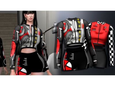 Olivia Sports Set for Females Sims 4 CC