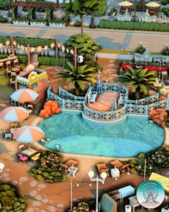 Outdoor Cinema & Park by Create4Sims Sims 4 CC