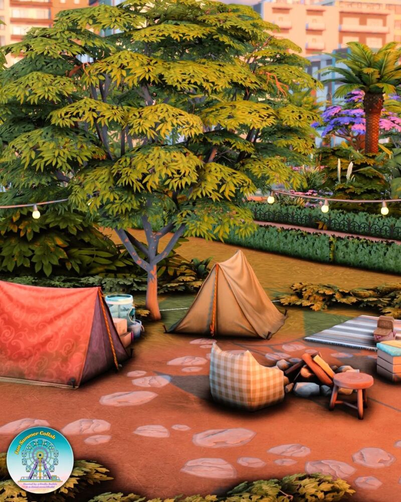 sims 4 cc outdoor cinema park by create4sims 3