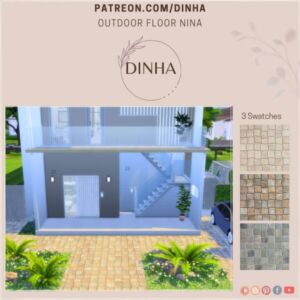 Stylish Outdoor Floor Nina Sims 4 CC