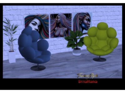 Beautiful Paintings and Stylish Chairs Sims 4 CC