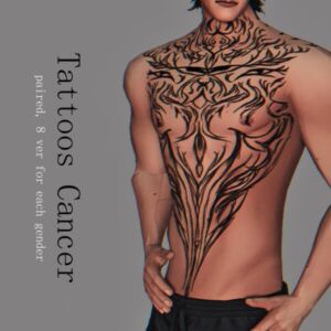 Paired Event Tattoos for Cancer Sims 4 CC