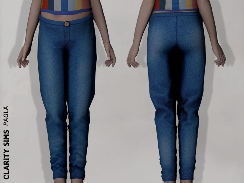Paola - Jeans Pants for Kids 3 sims 4 cc paola jeans pants child 4