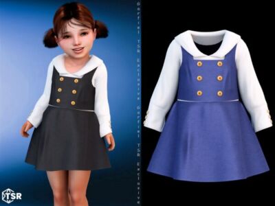 Paolina – Stylish Dress for Toddlers Sims 4 CC