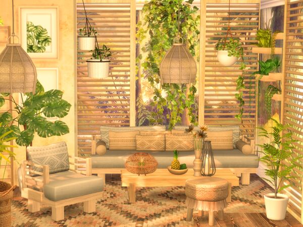 Plant Lover - Living Room CC 1 Plant Lover – Living Room CC Sims 4 CC