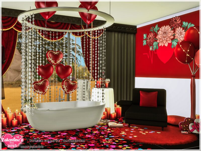 sims 4 cc power of love bathroom 2