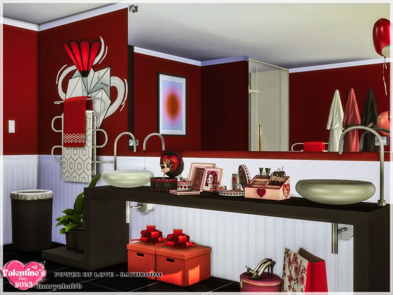 sims 4 cc power of love bathroom 4