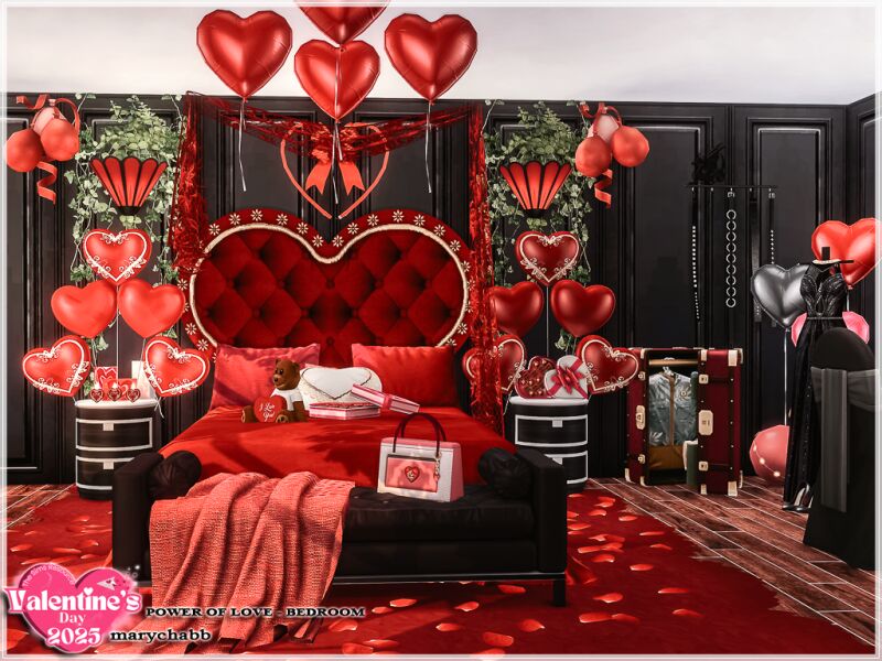 sims 4 cc power of love bedroom 2