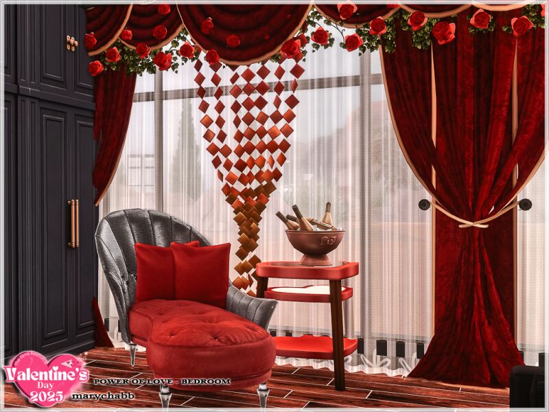 sims 4 cc power of love bedroom 4