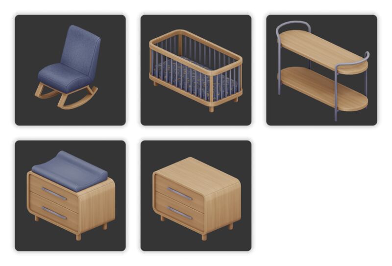 Primrose Nursery Stuff - Create the Perfect Toddler Space 2 sims 4 cc primrose nursery stuff by myshunosun 2