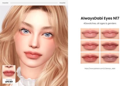 Vibrant Lips Collection – 40 Swatches Sims 4 CC
