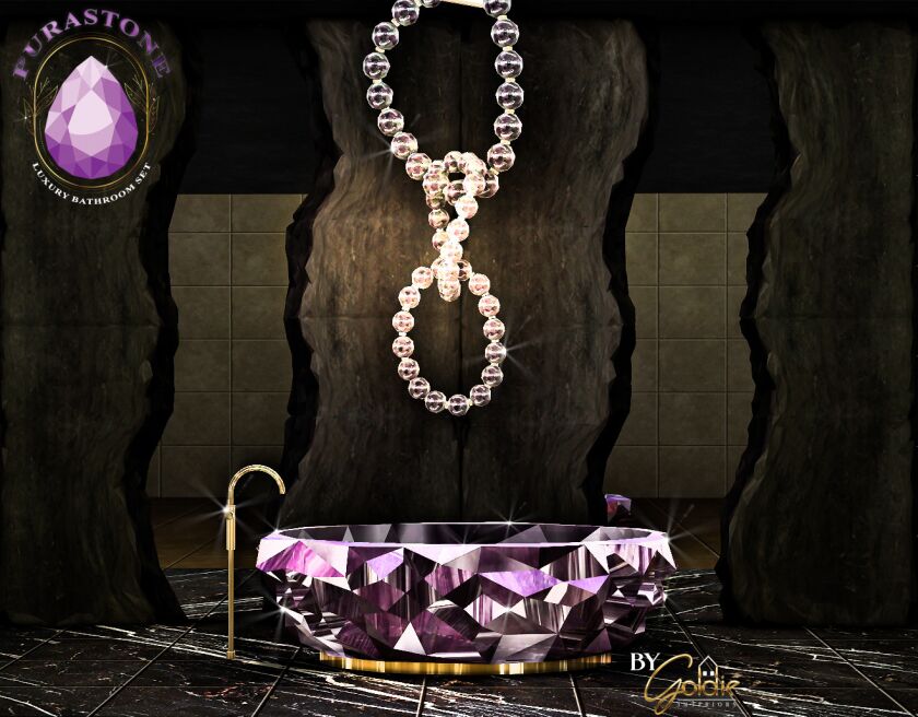 Purastone: Elegant Bathroom Set with Free Gift 8 sims 4 cc purastone free gift 15