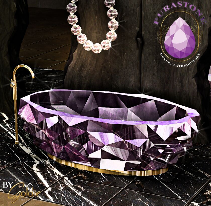 Purastone: Elegant Bathroom Set with Free Gift 9 sims 4 cc purastone free gift 16