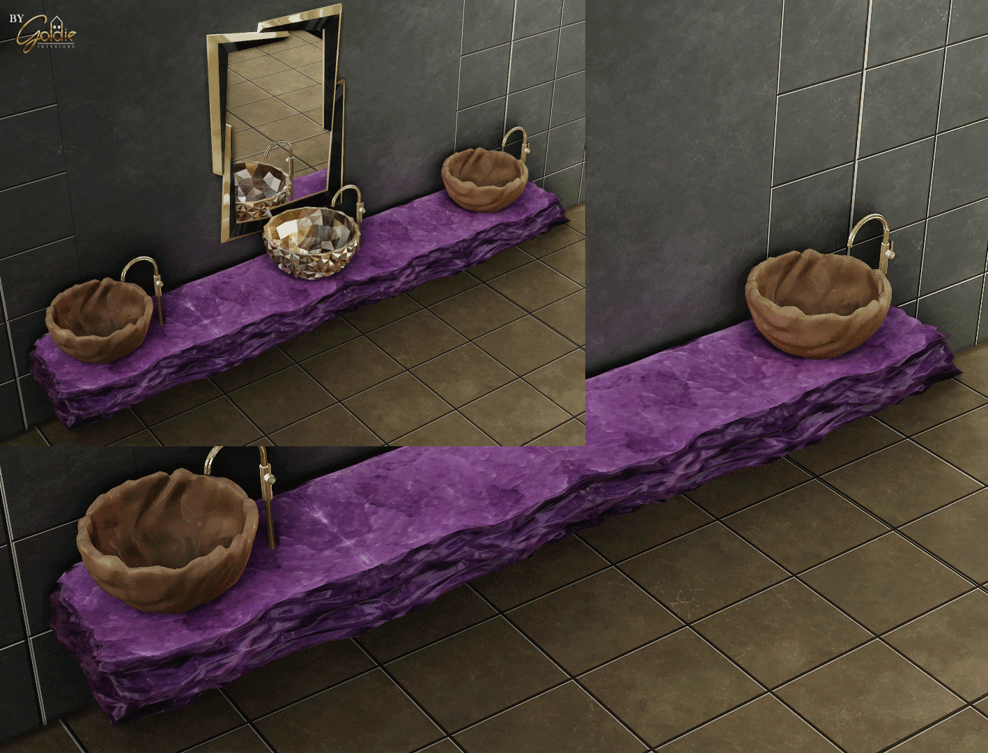 Purastone: Elegant Bathroom Set with Free Gift 15 sims 4 cc purastone free gift 9