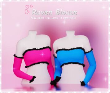 Raven Blouse By Irisarity Sims 4 CC