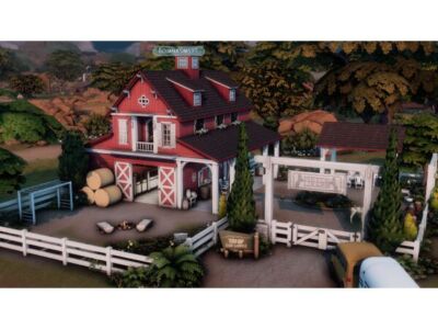 Red Bard Horse Ranch: A Beautiful Residential Farm Sims 4 CC