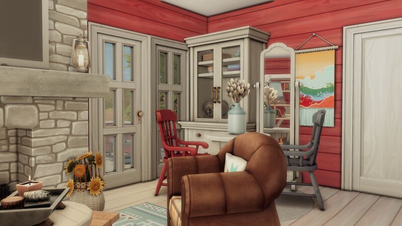 Red Bard Horse Ranch: A Beautiful Residential Farm 5 sims 4 cc red bard horse ranch by bojanasimsyt 4