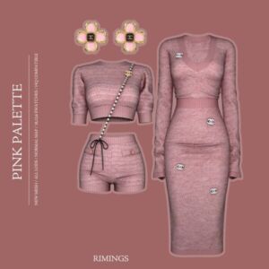 Rimings Pink Palette Sims 4 CC