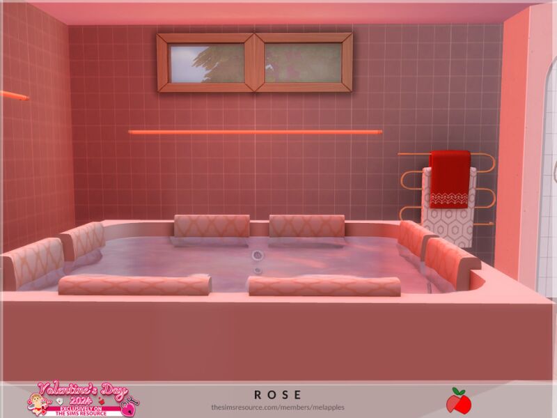 sims 4 cc rose bathroom by melapples 2