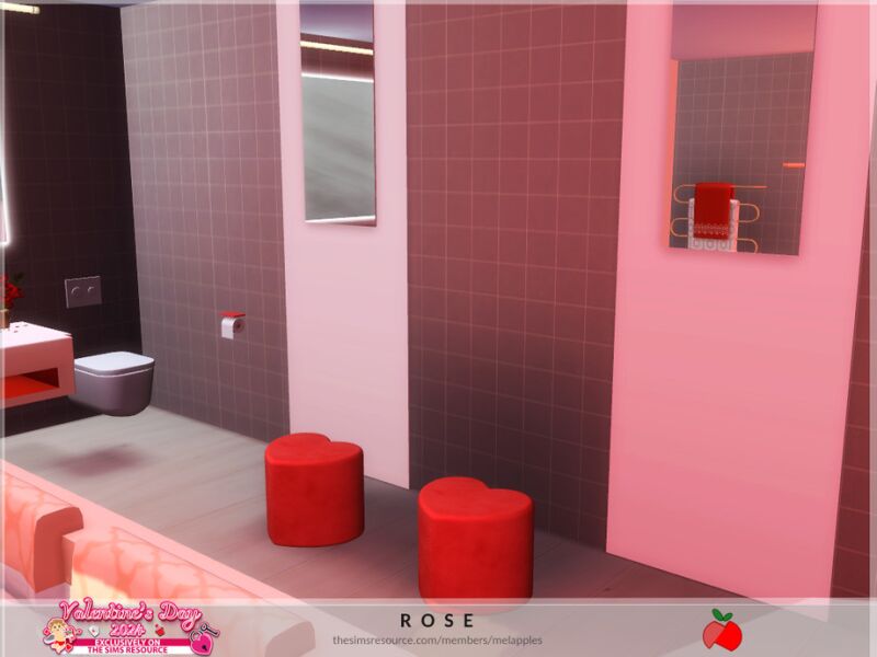 sims 4 cc rose bathroom by melapples 3