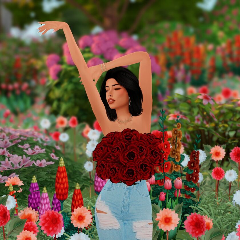 Roses Posepack 7 sims 4 cc roses posepack 2