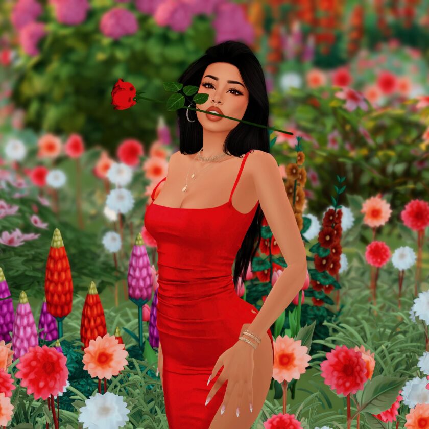 Roses Posepack 2 sims 4 cc roses posepack 4