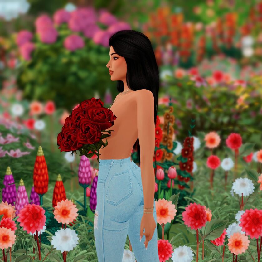 Roses Posepack 6 sims 4 cc roses posepack 8