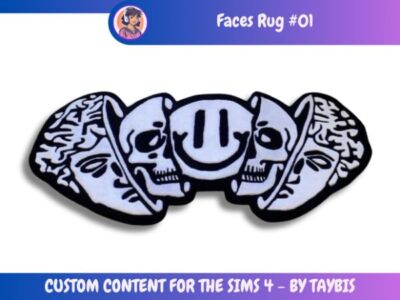 Rug Faces – Unique Decorative Rugs Sims 4 CC