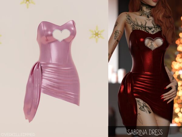 Sabrina Dress 1 Sabrina Dress Sims 4 CC