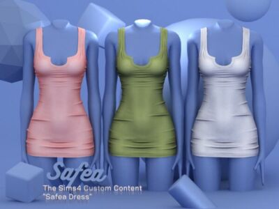 Stylish Safea-Safea Dress Sims 4 CC