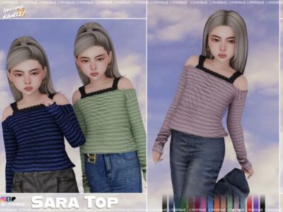 Sara TOP for Kids Sims 4 CC