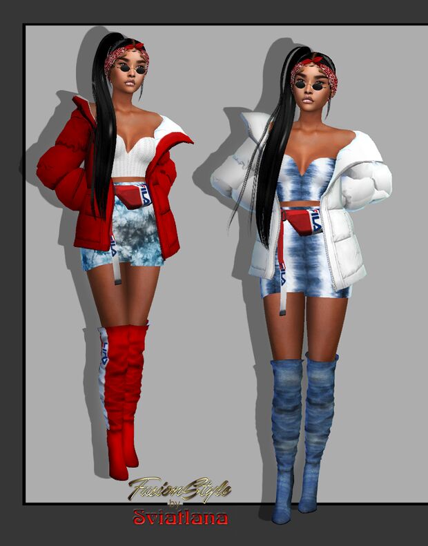 Stylish Clothes and Shoes Set by Fusionstyle 1 Stylish Clothes and Shoes Set by Fusionstyle Sims 4 CC
