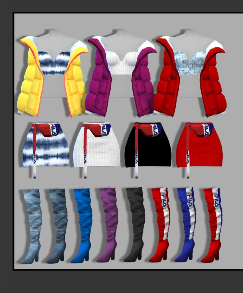 Stylish Clothes and Shoes Set by Fusionstyle 2 sims 4 cc set of clothes and shoes by fusionstyle by sviatlana 2