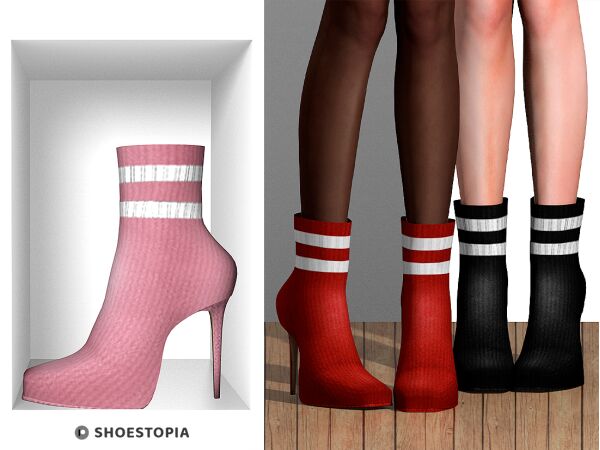 sims 4 cc shoestopia barbed wire leather boots 2