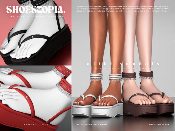 sims 4 cc shoestopia batwoman platform boots 3