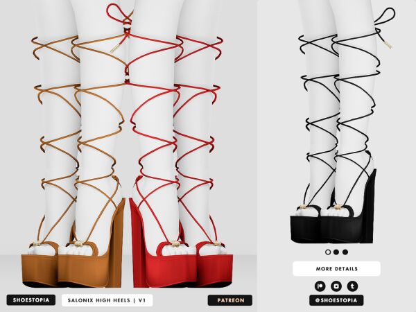 Shoestopia - Butterfree High Heels 3 sims 4 cc shoestopia butterfree high heels 7