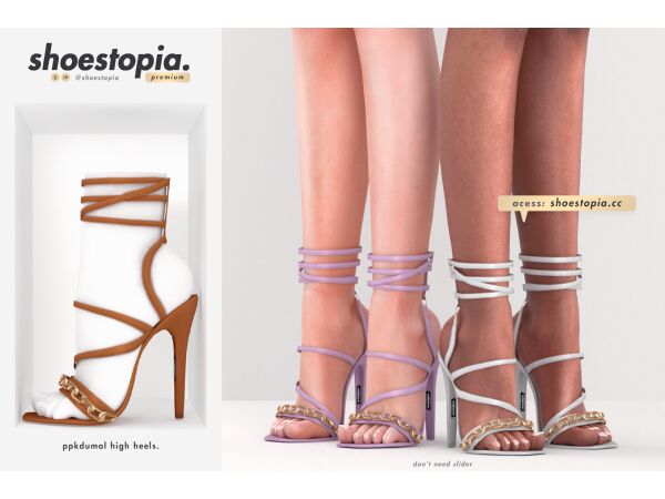 Shoestopia - Diamonds High Heels 4 sims 4 cc shoestopia diamonds high heels 5