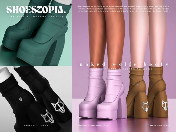sims 4 cc shoestopia dragon age high heels 8