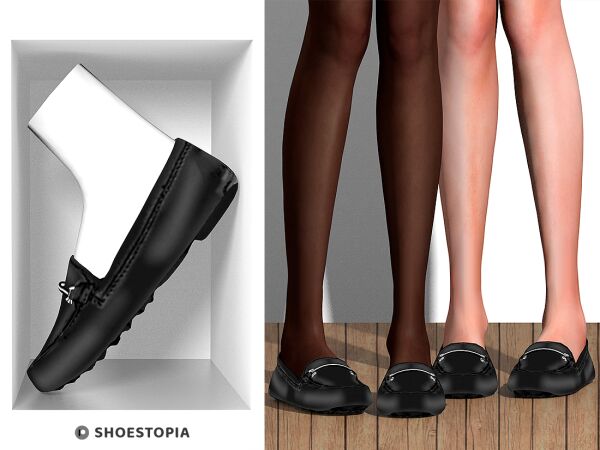 Shoestopia - Lisa Mocassim 1 Shoestopia – Lisa Mocassim Sims 4 CC