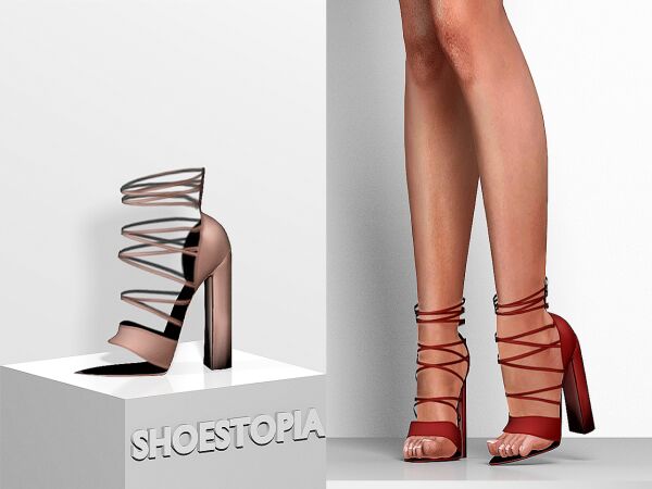 Shoestopia - Luiza High Heels 3 sims 4 cc shoestopia luiza high heels 4