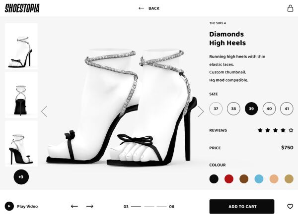 Stylish Luna High Heels for Sims 4 2 sims 4 cc shoestopia luna high heels 7