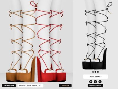 Shoestopia – Salonix High Heels Sims 4 CC