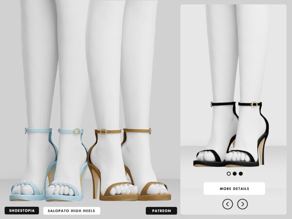 Shoestopia - Salopato High Heels 1 Shoestopia – Salopato High Heels Sims 4 CC