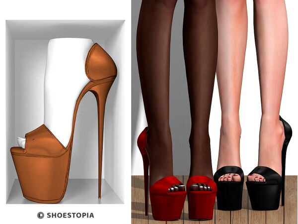Shoestopia - Salopato High Heels 9 sims 4 cc shoestopia salopato high heels 4