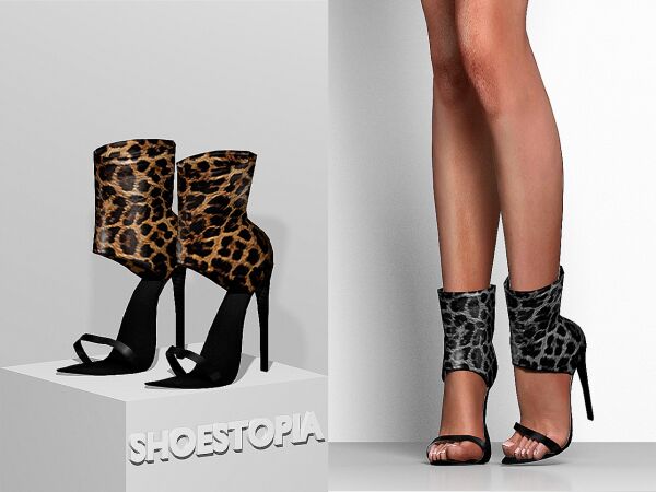 Stylish Spy High Heels for The Sims 4 8 sims 4 cc shoestopia spy high heels 4