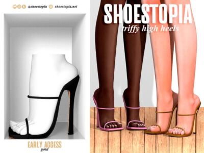 Shoestopia – Triffy High Heels Sims 4 CC