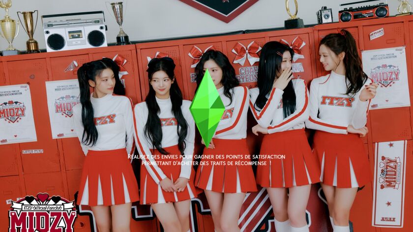 Sims 4 ITZY Midzy Cheer Loading Screen 1 Sims 4 ITZY Midzy Cheer Loading Screen Sims 4 CC