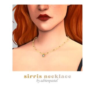 Sirris Necklace By Adrienpastel Sims 4 CC