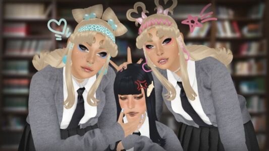 Sister Sister Hairs Sims 4 CC
