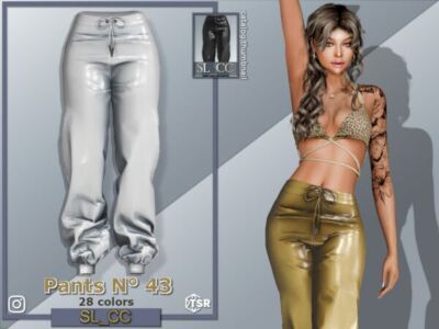 Stylish SL Pants 43 for Women Sims 4 CC